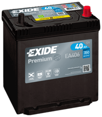 Exide Premium 40Ah Autobatéria 12V , 350A , EA406