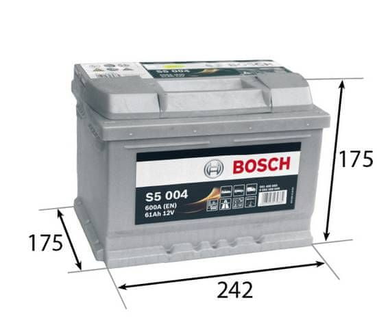Bosch S5 61Ah Autobatéria 12V , 600A , 0 092 S50 040