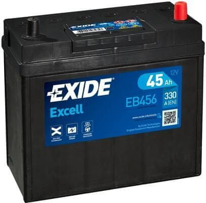 Exide autobatéria Excell 12V 45Ah 300A EB456