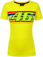 VR46 tričko STRIPES dámske žlté XS