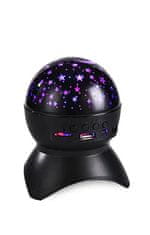 Nočný LED projektor hviezd s USB, čierna E-243-CN