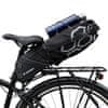 shumee Priestranná taška na bicykel podsedlová taška veľká 12 l čierna