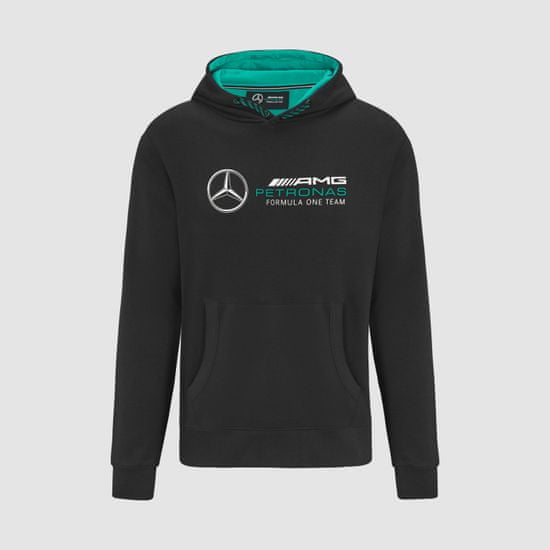 Mercedes-Benz mikina AMG Petronas F1 černo-tyrkysovo-šedá