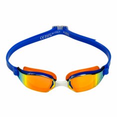 Michael Phelps Plavecké okuliare Xceed tm. sivá / oranžová titánovo zrkadlový zorník modrá