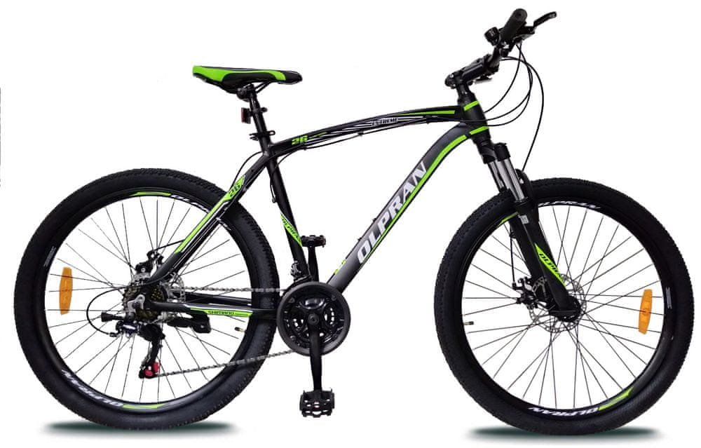 Olpran Horský bicykel Extreme 26" čierna/zelená