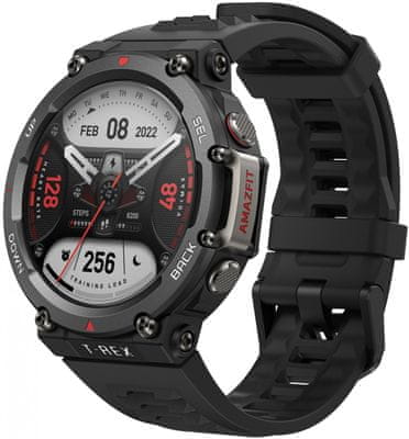 Inteligentné hodinky Amazfit T-Rex 2, odolné, vojenský štandard, vodotesné, multi šport, športové, GPS, Glonass, Beidou Galileo AMOLED displej HD displej veľký dotykový displej dvojpásmové polohovanie barometrický výškomer inteligentné hodinky do extrémnych podmienok dlhá výdrž batérie výkonná GPS pokročilá GPS ovládacie tlačidlá vysoká odolnosť odolné hodinky 10 ATM, hĺbka až 100 m, dlhá výdrž batérie meranie saturácie kyslíka v krvi aplikácie Zepp OS Android iOS satelitné polohovanie import trasy navigácia navigovanie monitoring zdravia športové režimy automatické rozpoznanie aktivity prevádzka pri extrémnych teplotách expedičné hodinky MIL-STD-810 vojenská odolnosť