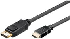 Kábel Display Port - HDMI Goobay Gold - 3 m