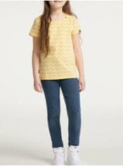 Ragwear Žlté dievčenské vzorované tričko Ragwear Violka Chevron 152