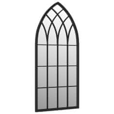 Vidaxl Zrkadlo čierne 70x30 cm železo interiérové