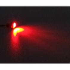 motoLEDy Farby LED svetiel na prístrojovej doske 14 mm Červená