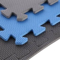ONE Fitness Ochranná puzzle podložka MP10 modro-šedá