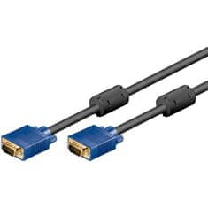 Kábel VGA Goobay M/M Gold modrý - 10 m