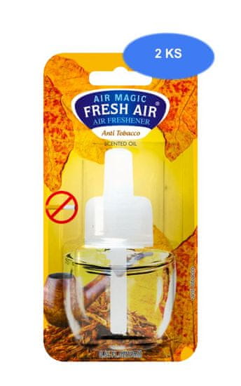 Fresh Air náhradná náplň elektrického osviežovača 19 ml Anti Tobacco (2 ks)