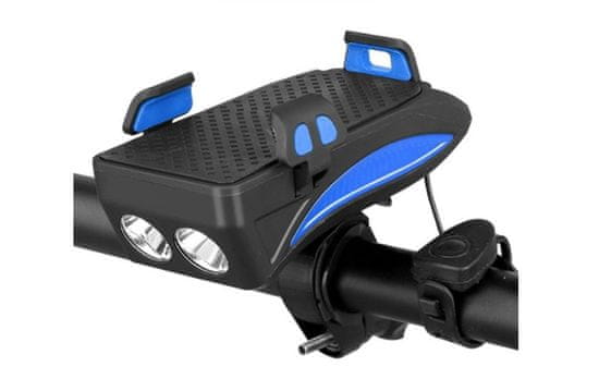 CoolCeny Svetlo na bicykel BikerPro - 4 v 1 - Modrá