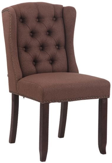 BHM Germany Jedálenská stolička Allada, textil, hnedá