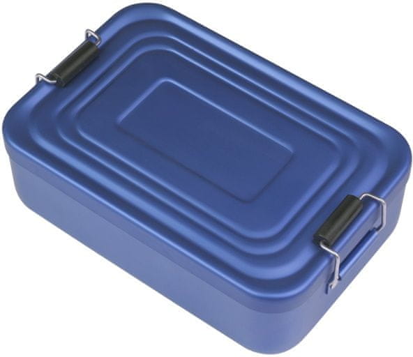 Eva DESIATOVÝ BOX HLINÍKOVÝ ELOXOVANÝ 18×12×5 cm, modrá