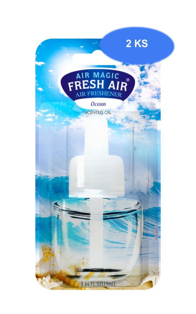 Fresh Air náhradná náplň elektrického osviežovača 19 ml Ocean Breeze (2 ks)