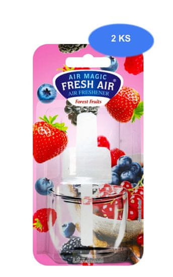 Fresh Air náhradná náplň elektrického osviežovača 19 ml Forest Fruits (2 ks)