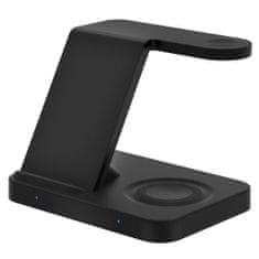 Tech-protect A11 3in1 bezdrôtová nabíjačka na mobil / AirPods / Apple Watch, čierna