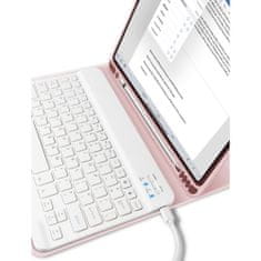 Tech-protect SC Pen puzdro s klávesnicou na iPad 10.2 2019 / 2020 / 2021, ružové