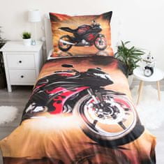 Jerry Fabrics Obliečky fototlač Motorka Red 140x200, 70x90 cm