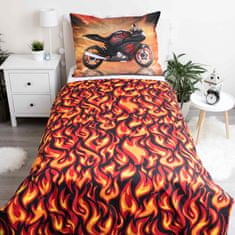 Jerry Fabrics Obliečky fototlač Motorka Red 140x200, 70x90 cm
