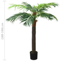 Petromila vidaXL Umelá palma Phoenix s kvetináčom 190 cm zelená