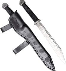 Madhammers Kovaný nôž - Sax Harald čierny, 45 cm