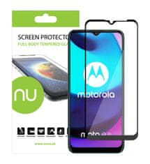 Nuvo ochranné sklo na displej pre Motorola Moto E20 čierny rám
