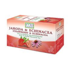 Fytopharma Ovocno-bylinný čaj JAHODA & ECHINACEA, porciovaný