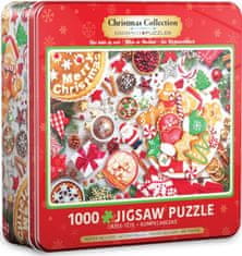 EuroGraphics Puzzle v plechovej krabičke Vianočný stôl 1000 dielikov