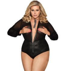 Subblime SUBBLIME QUEEN PLUS ZIP AND LONG SLEEVE TEDDY XL/XXL