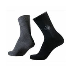 BUGATTI 2 PACK - pánske ponožky 6762-610 black (Veľkosť 43-46)