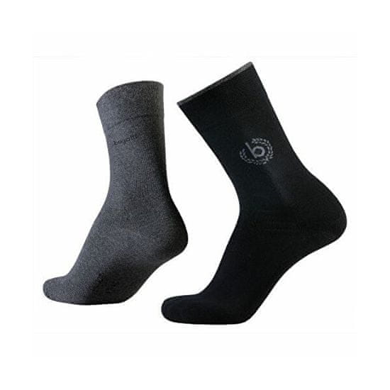 BUGATTI 2 PACK - pánske ponožky 6762-610 black
