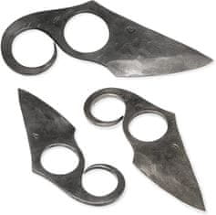 Madhammers Kovaný nôž - "Dvouprstý" nôž hnedý, 11,5 cm