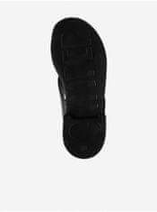 Camper Čierne dámske kožené papuče Camper 36