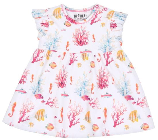 Nini dievčenské dojčenské šaty z organickej bavlny ABN-3030