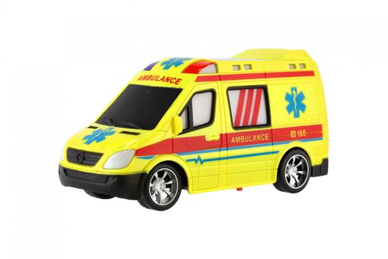 Teddies Auto RC ambulancia 20cm na diaľkové ovládanie