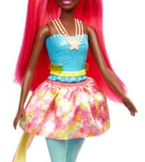 Mattel Barbie Kúzelná víla Jednorožec - ružové vlasy HGR18