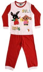 SETINO Dievčenské bavlnené pyžamo "Bing" červená 110 / 4–5 rokov Červená