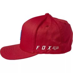 FOX šiltovka HONDA WING Flexfit flame modro-bielo-červená S/M