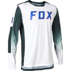 FOX cyklo dres DEFEND LS bielo-zelený XL
