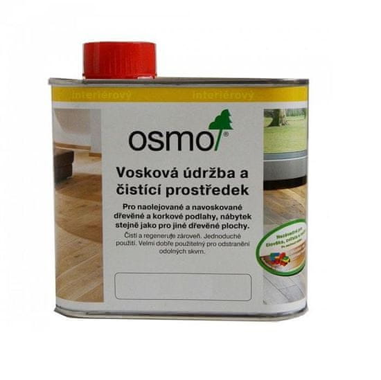 OSMO Vosková údržba a čistiaci prostriedok 3087 biela - na podlahy a nábytok s bielym povrchom 0,5l (13900067)