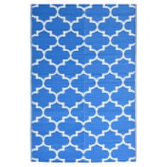 Petromila vidaXL Vonkajší koberec modrý 190x290 cm PP