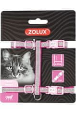 Zolux Postroj mačka SHINY nylon ružový