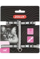Zolux Postroj mačka SHINY nylon čierny