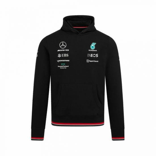 Mercedes-Benz mikina AMG Petronas F1 Team černo-modro-bielo-červeno-tyrkysovo-šedá