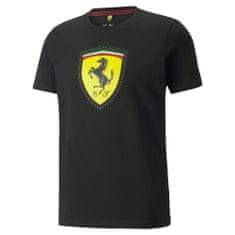 Ferrari tričko BIG SHIELD černo-žlto-červeno-zelené S