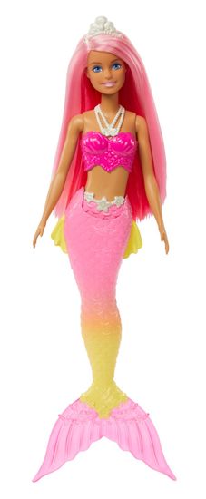 Mattel Barbie Kúzelná morská víla - ružovo-žltá HGR08