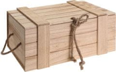 HOMESTYLING Úložný box drevený súprava 3 ks KO-KR2002560